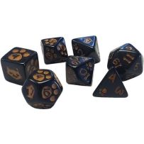 Kitten Polyhedral Dice Set: Black