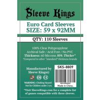 110 x Euro Card Sleeves (59mm x 92mm)
