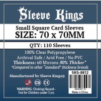 110 x Small Square Card Sleeves (70mm x 70mm)
