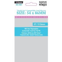 110 x North Sea Compatible Card Sleeves (54mm x 86mm)