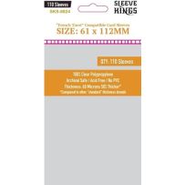 110 x French Tarot Card Sleeves (61mm x 112mm)