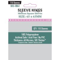 SKS8841 110 x Medium Square Sleeves (65mm x 65mm) published by Sleeve Kings