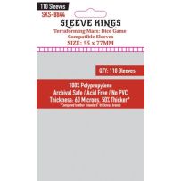 SKS8844 110 x Terraforming Mars: Dice Game Compatible Sleeves (55mm x 77mm) published by Sleeve Kings
