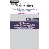 SKS8845 110 x Mega Civilization Compatible Sleeves (75mm x 105mm) published by Sleeve Kings
