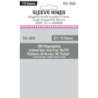 SKS8848 110 x Kingdom Death Gambler's Chest Large Compatible Sleeves (57mm x 100mm) published by Sleeve Kings