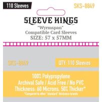 SKS8849 110 x Wyrmspan Compatible Sleeves (57 x 57 mm) published by Sleeve Kings