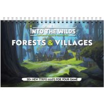 TCITW01001 Into The Wilds Battlemap Book: Volume 1: Forests And Villages published by Tom Cartos