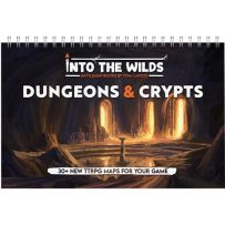 TCITW01005 Into The Wilds Battlemap Book: Volume 2: Dungeons And Crypts published by Tom Cartos