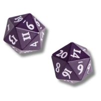 UP16488 Vivid Heavy Metal D20 Dice Set: Midnight Plum published by Ultra Pro
