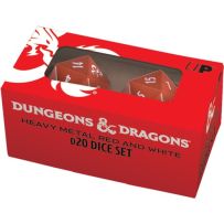 Dungeons And Dragons RPG: Heavy Metal Red And White D20 Dice Set