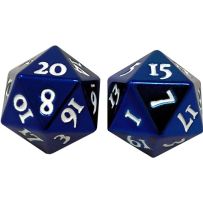 Heavy Metal D20 Dice Set: Blue