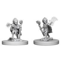 Pathfinder Deep Cuts Unpainted Miniatures: Gnome Male Druid