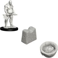 Pathfinder Deep Cuts Unpainted Miniatures: Executioner And Chopping Block