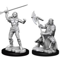 Dungeons And Dragons Nolzur's Marvelous Unpainted Minis: Half-Orc Female Fighter