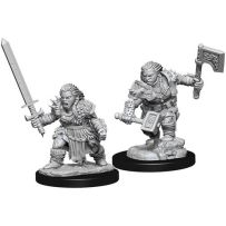 Pathfinder Deep Cuts Unpainted Miniatures: Dwarf Female Barbarian