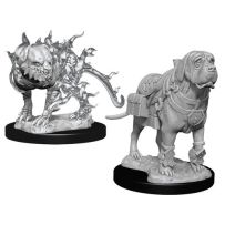 Dungeons And Dragons Nolzur's Marvelous Unpainted Minis: Mastif And Shadow Mastif