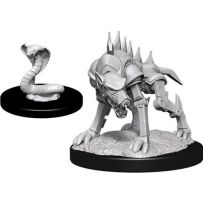 Dungeons And Dragons Nolzur's Marvelous Unpainted Minis: Iron Cobra And Iron Defender