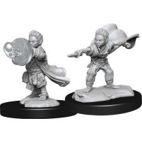 Pathfinder Deep Cuts Unpainted Miniatures: Halfling Wizard Male