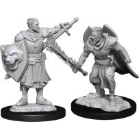 Pathfinder Deep Cuts Unpainted Miniatures: Human Champion Male