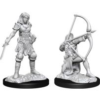 Pathfinder Deep Cuts Unpainted Miniatures: Human Fighter Female