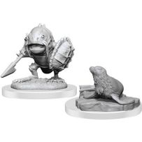 Dungeons And Dragons Nolzur's Marvelous Unpainted Minis: Locathah And Seal