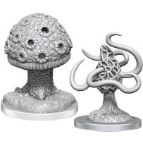 WZK90644S Dungeons And Dragons Nolzur's Marvelous Unpainted Minis: Shrieker And Violet Fungus published by WizKids Games